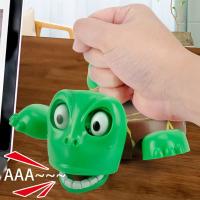 Posavasos de tortuga con prensa para sonar, ojos abiertos, expresión divertida, almohadilla para taza de agua, Base creativa de tortuga asustada - details 2