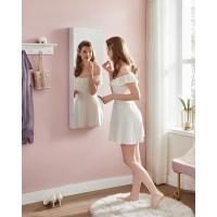 Armario de Joyería de Pared con Luces LED Organizador de Almacenamiento con Espejo sin Marco y Integrado 2 Cajones, Bloqueable, Blanco JJC013W01 - details 1
