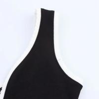 PB & ZA2025Temperamento contraste Color tirantes cuello en V vestido sencillo ajustado novedad de verano llegada ropa de mujer - details 7