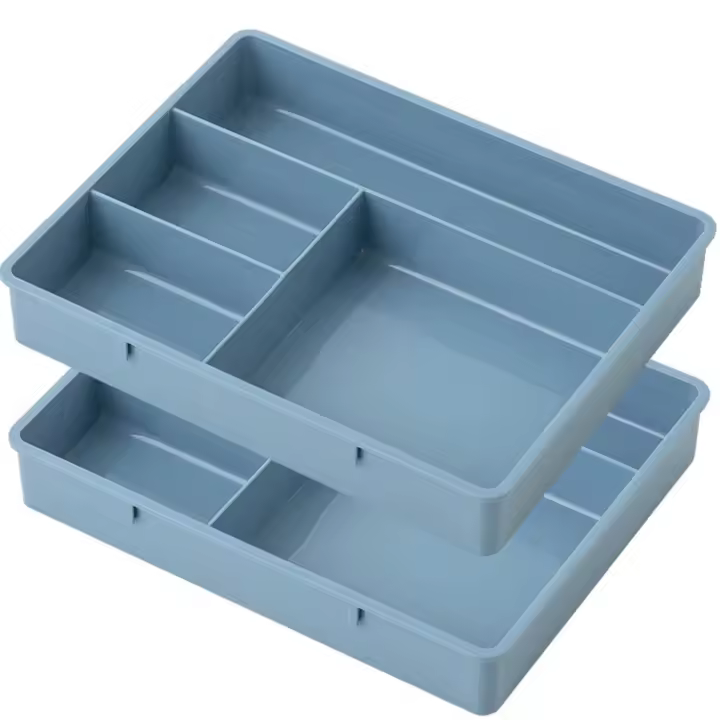 Organizador de escritorio, caja de almacenamiento multiusos para cuadernos, joyas y dispositivos - 1
