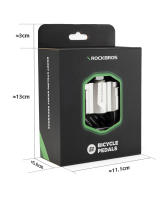 ROCKBROS-par de pedales plegables para bicicleta de montaña, pedales antideslizantes de aluminio, rodamientos autolubricantes para ciclismo - details 14