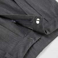 Otoño Invierno nuevo en pantalones de pierna recta para mujer pantalones sueltos de cintura alta sólidos para mujer pantalones de vestir calientes - details 7