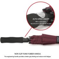 Paraguas de golf con apertura automática, paraguas impermeables a prueba de viento con techo doble extra grande de gran tamaño - details 113