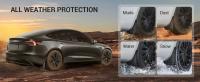 Para Tesla Modelo 3 2024 2025 2026 Guardabarros altos Protectores contra salpicaduras Guardabarros Sin perforaciones Accesorios de protección contra todo el tiempo (juego de 4) - details 0