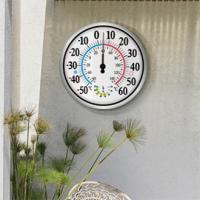 Termómetro grande para exteriores con números grandes, higrómetro de pared decorativo para el hogar, estación meteorológica de jardín, 30CM - details 7