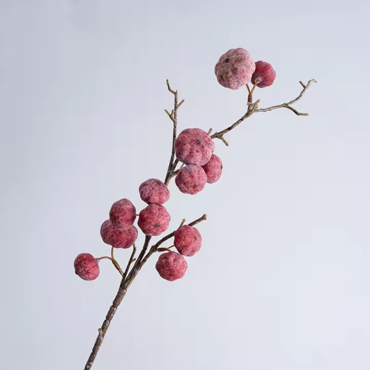 Arreglo de flores, 12 ramas de calabaza artificiales de frutas, simulación realista hecha a mano, calabaza, plantas falsas elegantes, decoración del hogar - 1