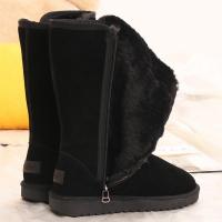Botas largas cálidas para mujer, zapatos planos de nieve para exteriores, Invierno - details 2