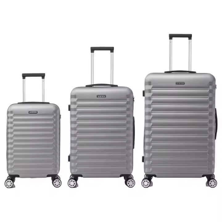 Elegante Conjunto de Maletas de Viaje Carcasa Ligera de ABS, Cerradura Numerada, 4 Ruedas Giratorias 360°, Asa Telescópica de Aluminio - 1