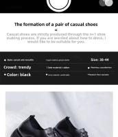 Zapatos de hombre de cuero puntiagudos británicos informales formales de negocios de moda coreana - details 2