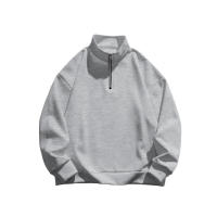 Chaqueta de color liso con cuello alto y media manga larga, para hombre - details 30