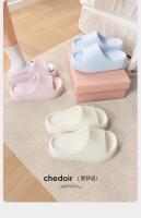 Zapatillas frescas de color sólido de suela gruesa para el hogar de verano para mujer, nuevas zapatillas de baño para el hogar, zapatos casuales de moda para aumentar la altura - details 5