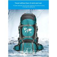 Mochila de senderismo de tela Oxford, alta capacidad, para exteriores, viajes, Camping, soporte, 75 litros - details 9
