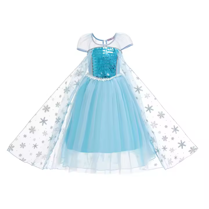 Disfraz de princesa Elsa para niñas, fiesta de carnaval, vestido de cumpleaños de Halloween, 2-10 años - 1