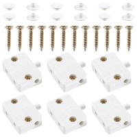 Interruptor LED de puerta de 6 piezas para luz de armario, interruptores de lámpara eléctrica de gabinete normalmente cerrado, para armario despensa blanco - details 2