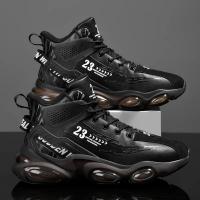 Zapatillas De Correr Para Hombre Suela Antideslizante Transpirable Talla Grande Negro Deporte Al Aire Libre Zapatillas De Malla - details 2