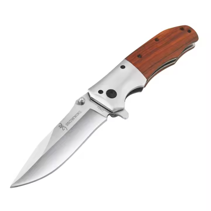 Cuchillo plegable portátil para exteriores para hombres, Navajas de bolsillo tácticas militares de supervivencia de alta dureza para acampar y pescar - 1