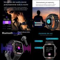 Reloj inteligente para hombre, pulsera deportiva táctica, resistente al agua, con linterna LED y brújula - details 4