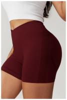 Pantalones cortos de Yoga sin costuras para mujer, ropa deportiva para Fitness, levantamiento de glúteos, gimnasio, correr - details 15