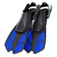 Aletas De Natación Ajustables Para Adultos Y Mujeres Zapatos De Escuba Diving De Silicona Con Hebilla Abierta Tamaño Viaje - details 10