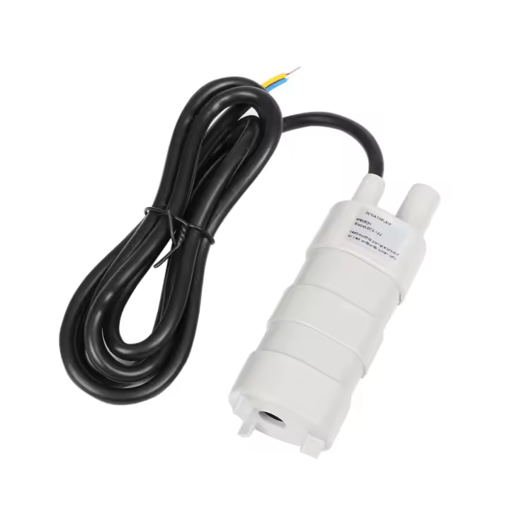 Bomba de agua sumergible DC 12V de alta elevación 840L/H 1M mini bomba de agua de plástico para ingeniería de flujo alto normal con batería - 1