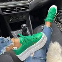 Novedad de verano, zapatos de talla grande para mujer, zapatos de viscosa versátiles informales con punta redonda y parte inferior gruesa, europeos y americanos - details 3