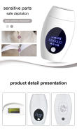 Vancostar-Depiladora láser LCD para mujeres, máquina de afeitar corporal con lámpara cambiable, IPL, 1200000 Flash, envío directo - details 6