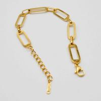 Pulsera de Acero Grande Golden Cat Pulsera de Enlace para Mujeres de 17 cm Acero Inoxidable - details 4