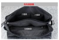 2025 nuevas de cuero bolso cruzado para hombres bolsos de trabajo Casual hombre bolso de mensajero negro bolso de hombre bolso de hombro de negocios Sling Pack - details 19