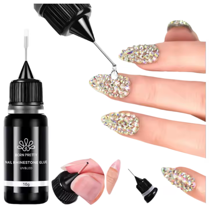 Pegamento para Uñas de Gel BORN PRETTY 10g Adhesivo Súper Fuerte para Diamantes y Abalorios - 1