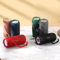 Altavoz Bluetooth con luz ambiental LED, altavoz inalámbrico portátil, graves, altavoz pequeño de tela - details 1