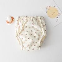 Ins dibujos animados bebé dejar pañal pantalones de entrenamiento pañal de gasa de algodón puro pantalones de aprendizaje pañal impermeable - details 5