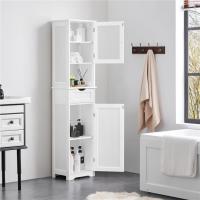 Auxiliar Cocina Puerta Cristal Estrecho 40x30x170 cm Blanco - details 1