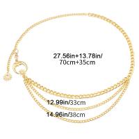 Cadena de Metal multicapa con forma de luna para mujer, cadena de cintura, cinturón para vestido, falda, cinturón con estrella de Luna, ropa dorada y plateada, 1 unidad - details 6