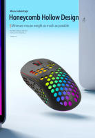 BL110-ratón inalámbrico para juegos, periférico con luz de respiración colorida RGB, recargable tipo C, 6D, Esports - details 6
