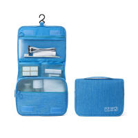 Bolsa De Viaje Portátil Para Hombres Y Mujeres Organizador De Maquillaje Impermeable De Tela Oxford Con Almacenamiento Y Bolsillo Para Artículos De Higiene - details 15