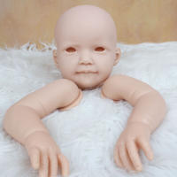 Accesorios para bebé Reborn, Kit de bricolaje en blanco con cuerpo y ojos de 65 CM, tamaño grande y gordo, Color fresco, Vinilo Suave sin pintar, pieza de muñeca sin terminar, 26 pulgadas - details 0