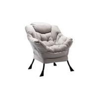 Sillon para Salon Sillón Relax Terciopelo Sillon Lectura Dormitorio Comodos Butacas de Salon, Gris Oscuro - details 4