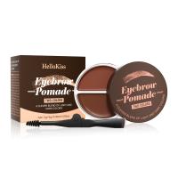 Crema teñida para cejas resistente al agua, duradera, con cepillo plegable, crema para cejas de dos colores, Kit de sombreado de maquillaje teñido negro para niña - details 9