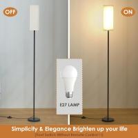 Lámpara de pie LED, lámpara de pie regulable para sala de estar, lámpara de pie con temperatura de 3 colores, lámpara de lectura con pantalla de lino e interruptor de pie - details 29