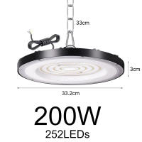 Luces LED de Alta Bahía Blancas Eficiencia Energética Diseño de Resina Acabado Lacado - details 1