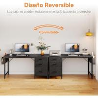 Escritorio de Escritorio en Casa Espacioso con Soporte para Auriculares y Bolsa de Almacenaje - details 12