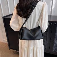 Bolso cruzado con patrón de lichi de gran capacidad, bolso de almohada, bolso de bola de masa de PU de Color sólido, bolso de compras de estilo coreano, bolso de hombro - details 9