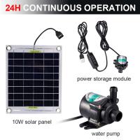 Conjunto Solar de 10W Bomba de Aireación de Filtrado Hidropónico 12V Bomba Submersible para Tanque de Peces, Roca, Estanque, Fontana - details 3
