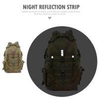 Mochila de Camping de 40L, bolso de viaje para hombre, mochila táctica Molle para escalada, senderismo, bolsa de pesca de hombro reflectante al aire libre - details 2