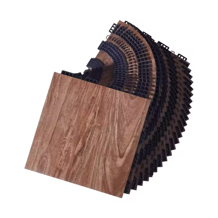 SucceBuy Baldosas para pista de baile - 12,4 x 12,4 pulgadas, juego de 52 piezas entrelazadas para entrenamiento inmersivo, con base acolchada - 1
