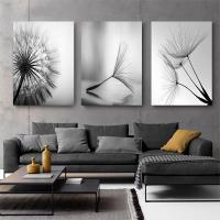 Cuadro de Paisaje Natural 3PCS en Lienzo con Marco Floral Abstracto Hojas Póster Nórdico para Sala de Estar Decoración del Hogar Imagen de Pared Estilo Luz y Decoración - details 6