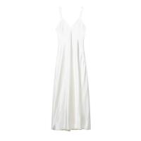 Vestido estilo lencería con tirantes, textura satinada 2025, elegante y con estilo, falda larga, novedad de verano, ropa de mujer - details 1