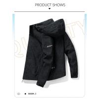 Caumanl-chaqueta deportiva impermeable para hombre, abrigos con capucha, ropa de montañismo, a la moda, talla europea, primavera y otoño, 2024 - details 1
