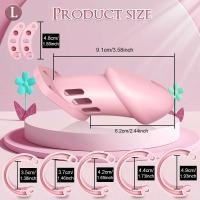 Leten Castidad masculina con llave Virginalidad para hombres Anillo transpirable Jaula CB para hombres SM Dispositivo de bloqueo de uretra Juguete - details 3
