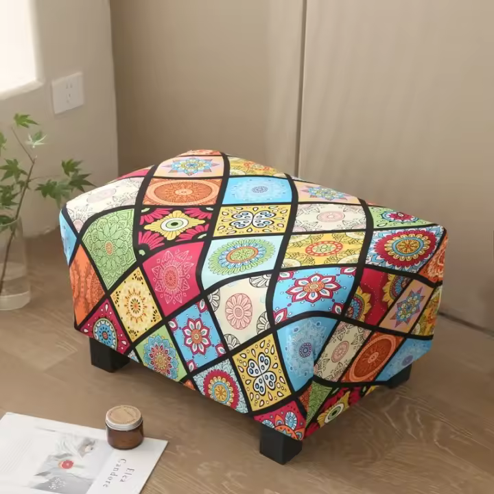 Funda para silla con respaldo de alero, funda para silla con respaldo de alero de 2 piezas, fundas para sillón con respaldo de alero de - 1